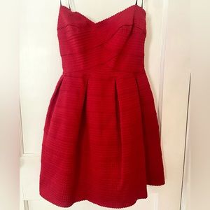 B Darlin Strapless Red Dress